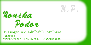 monika podor business card
